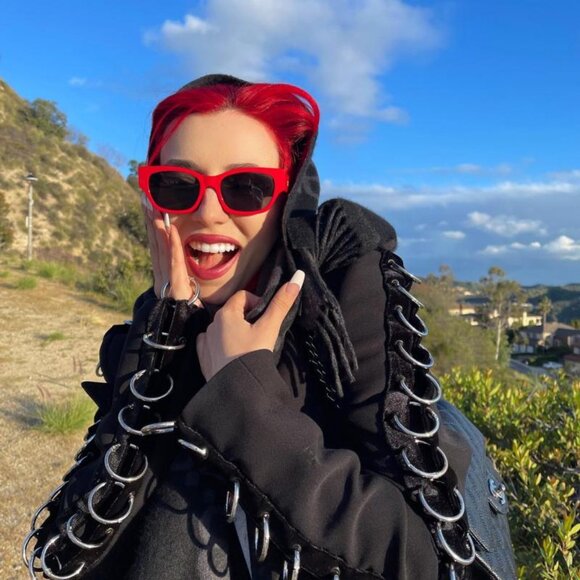 Final Price! Celine CL40197U 66A Red/Smoke Sunglasses - Picture 3 of 10